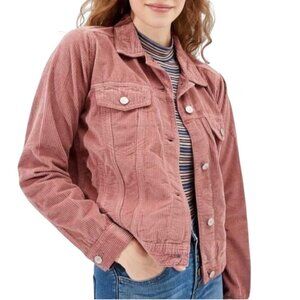 American Eagle Dusty Rose Sustainable Cotton Classic Corduroy Jacket Size XL